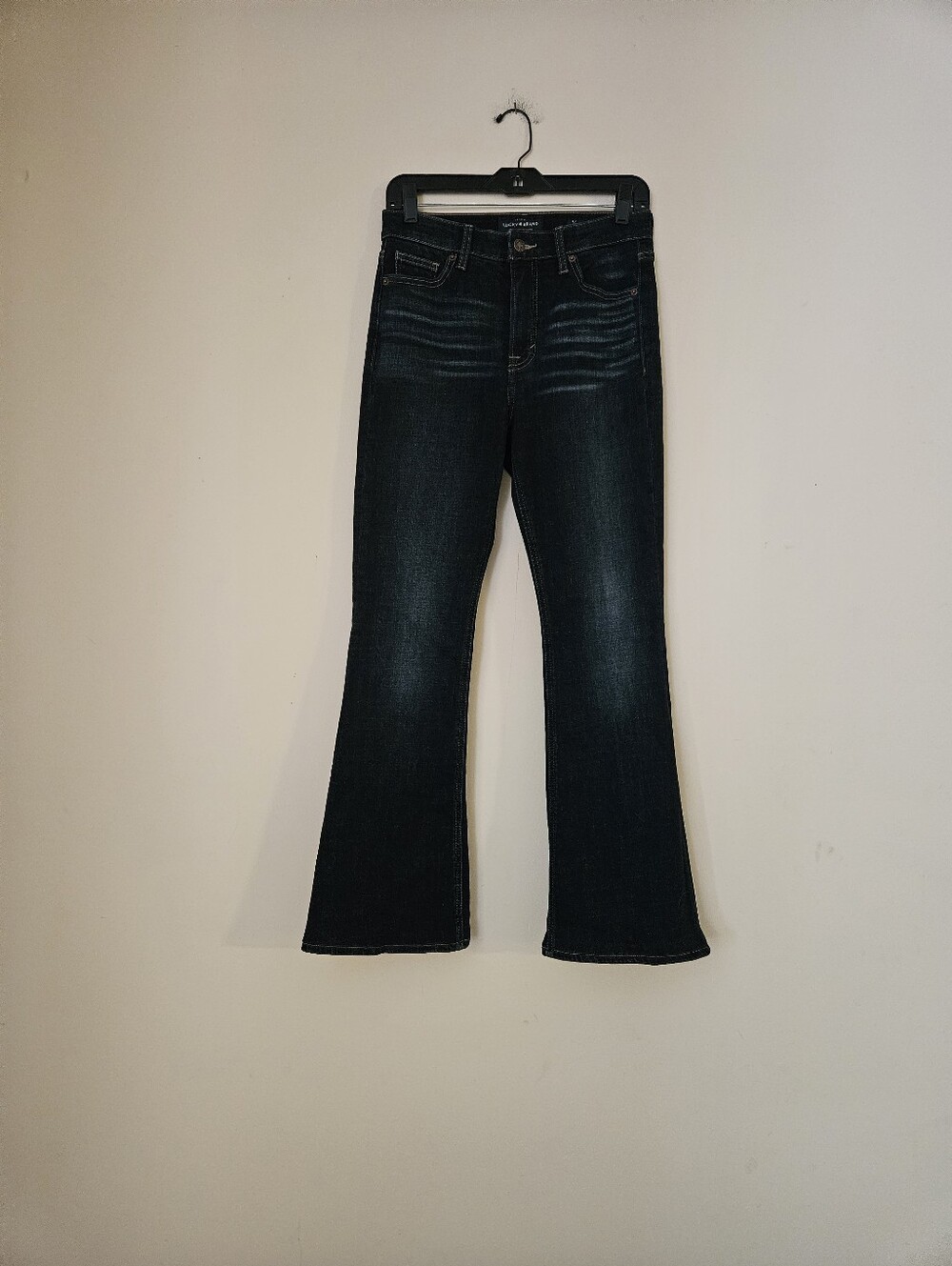 Lucky Brand Dark Blue Ankle Cheville Bootcut Jeans, Size 4